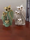 1pc Resin Owl Family Animal Decoration,Home D...