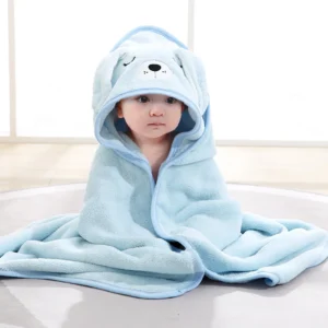 Newborn Baby Bath Towel Strong Water Absorpti...