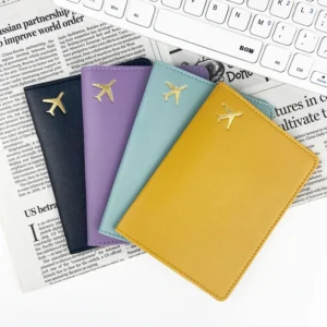 PU Leather Travel Passport Protective Case Th...
