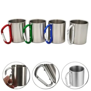 220Ml Stainless Steel Cup for Camping Traveli...